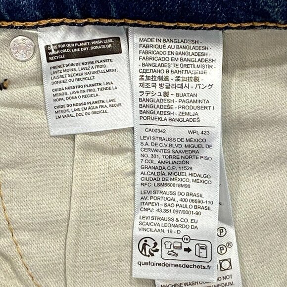 Levi's 505 Jeans Mens 40 x 30 Straight Leg Regular Fit Medium Wash Denim Pants - Picture 11 of 13